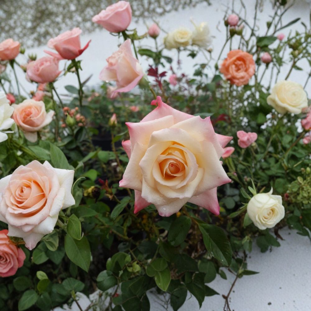 Peace Rose Live Bush Plant – 2 Gallon Hybrid Tea Rose with Yellow Pink Blooms – Rosa 'Peace' for Garden & Landscape