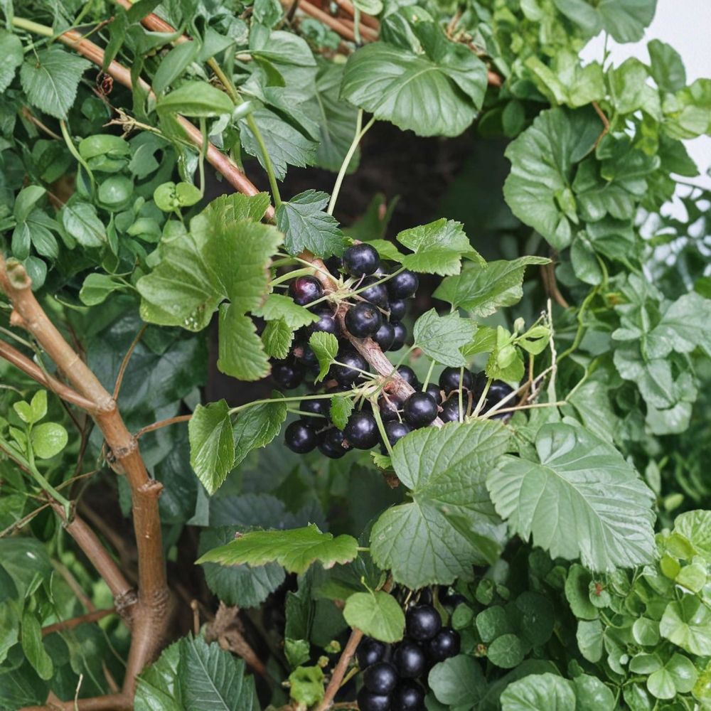 American Black Currant Live Rooted Starter Plant – Edible Berry Shrub, Thornless, Cold Hardy, Ribes nigrum, Zones 3–8