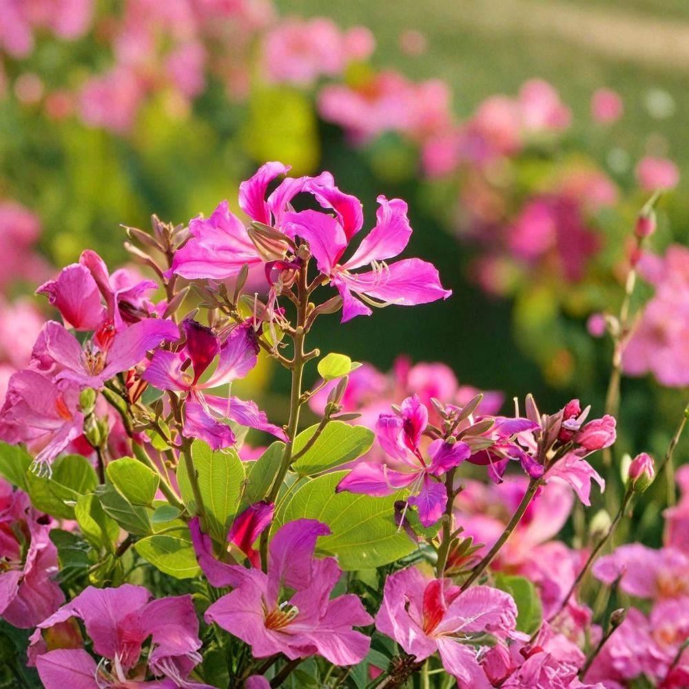Geranium Orchid Tree Seeds, Bauhinia Purpurea, Exotic Purple Flowering Tree, Butterfly & Hummingbird Attractant