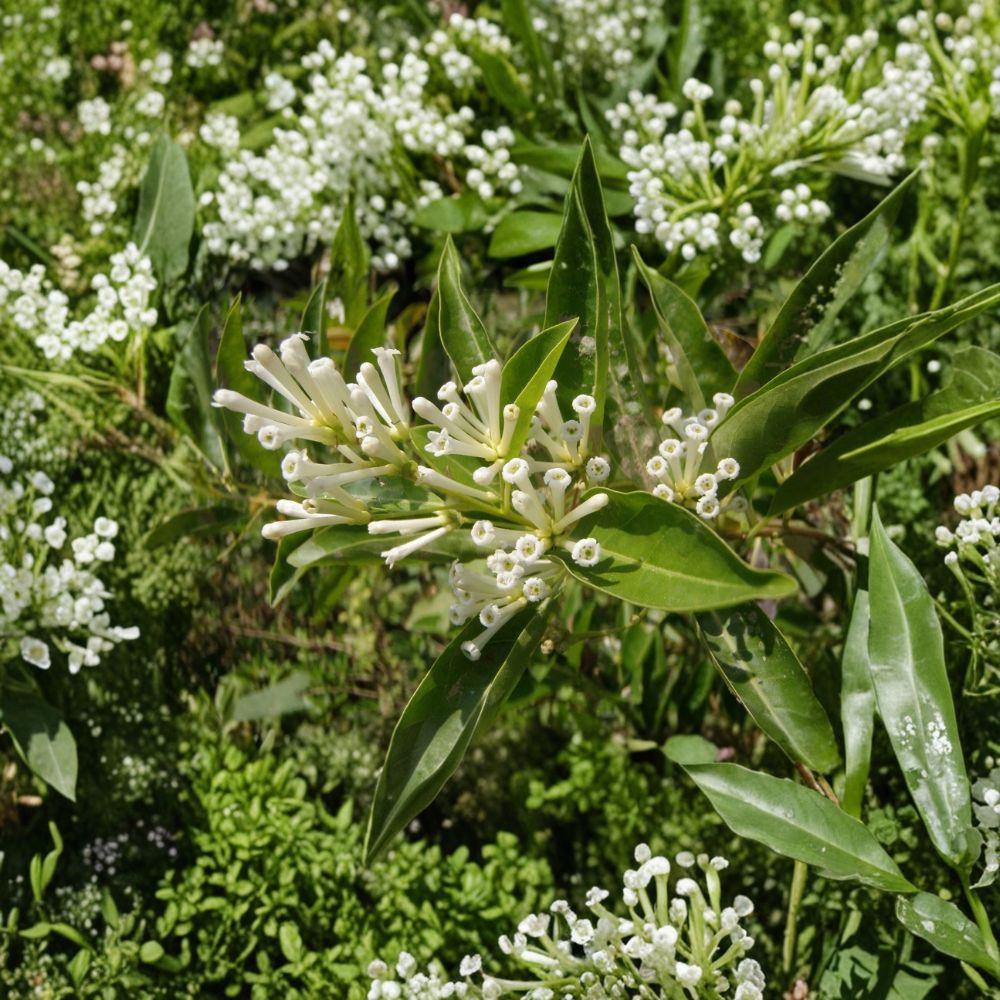 White Chocolate Jasmine Seeds – Day Blooming Fragrant Tropical Shrub Cestrum diurnum, 10 Seeds for Garden & Container Planting