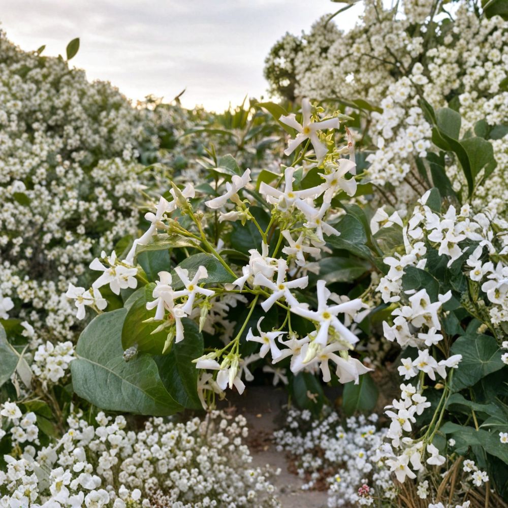 Star Jasmine Cuttings – Unrooted Propagation Starter with Fragrant White Flowers – Trachelospermum jasminoides