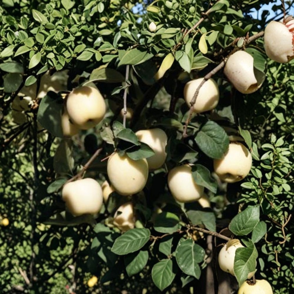 Ghost Apple Tree Bare Root – Rare White Apple Variety Grafted on M111 Rootstock, 32-36 Inches