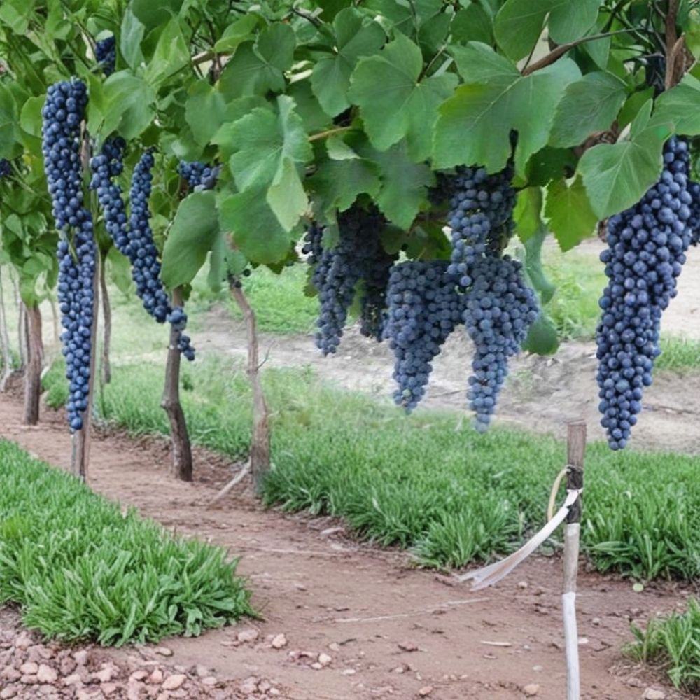 Pinot Noir Grape Vine Live Plant – Vitis vinifera Red Wine Grape, Self-Fertile, Fast Growing Fruit Vine