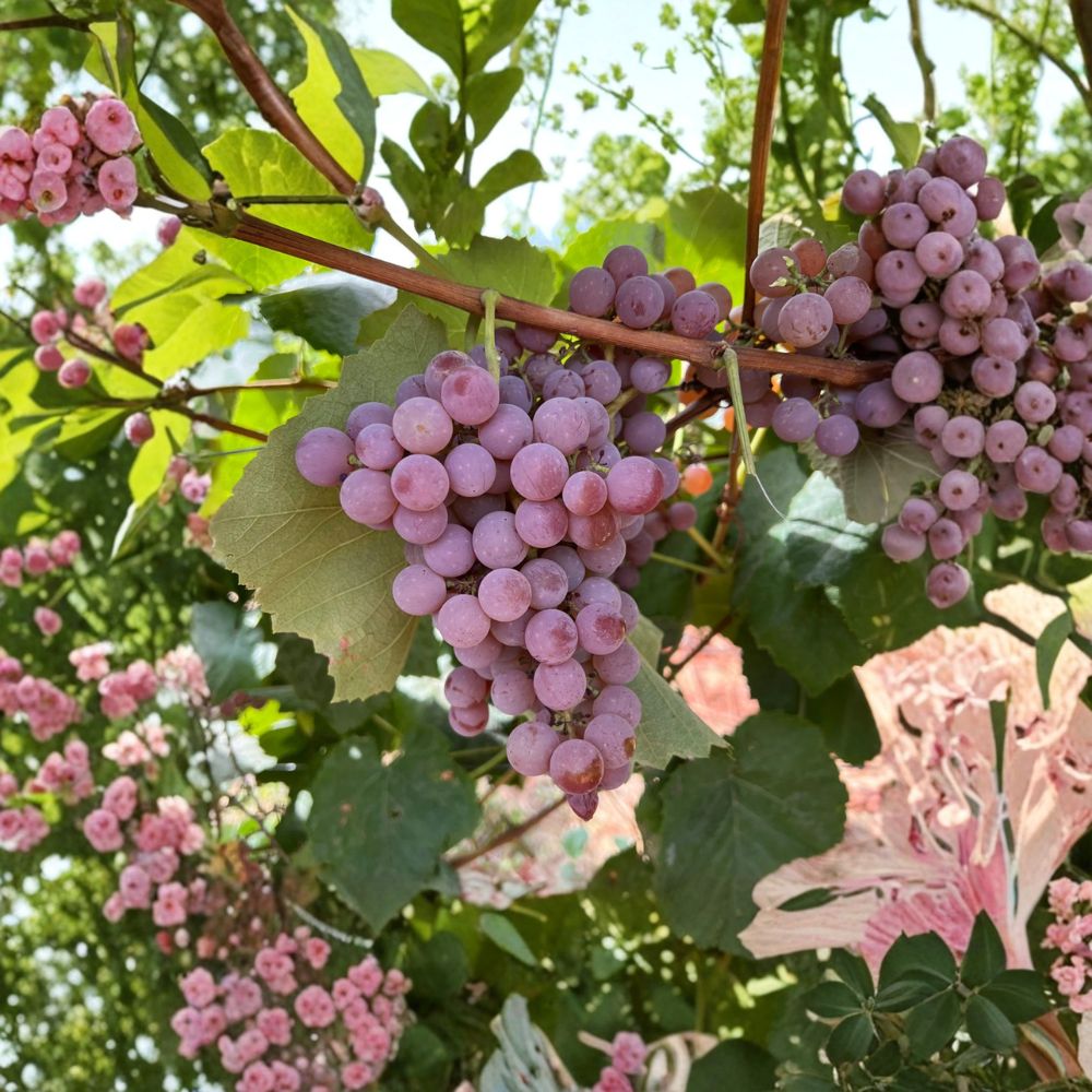 Reliance Seedless Grape Plant | Vitis labrusca | Cold Hardy Red Table Grape | Bare Root Vine for Home Garden