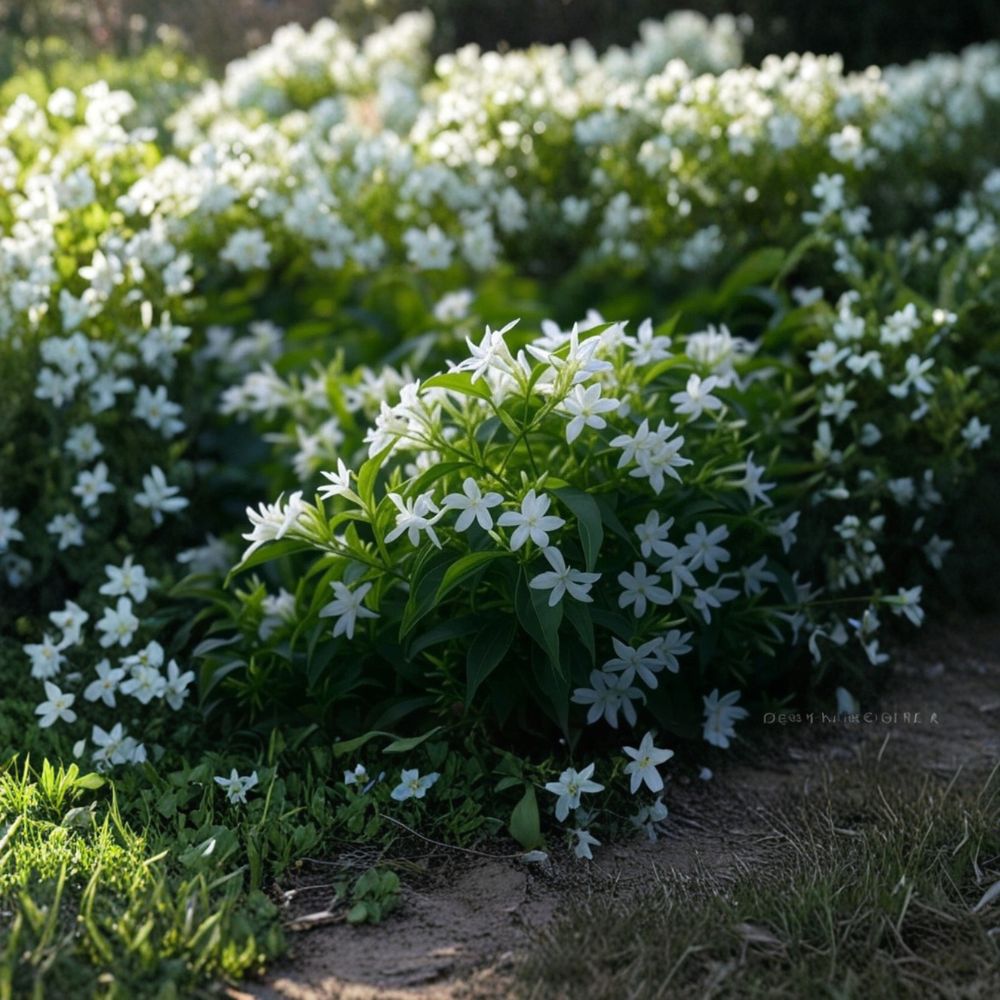 Star Jasmine Plant Live Rooted Stem 6-12 Inch Fragrant White Climbing Vine Trachelospermum jasminoides
