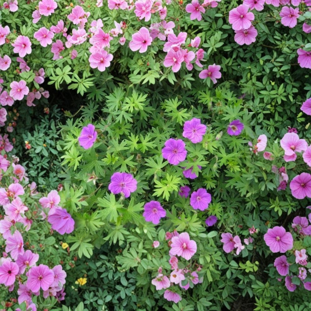 Organic Wild Geranium Bare Roots – 10 Cranesbill Maculatum Native Perennial Shade Flowers Purple Woodland Geranium