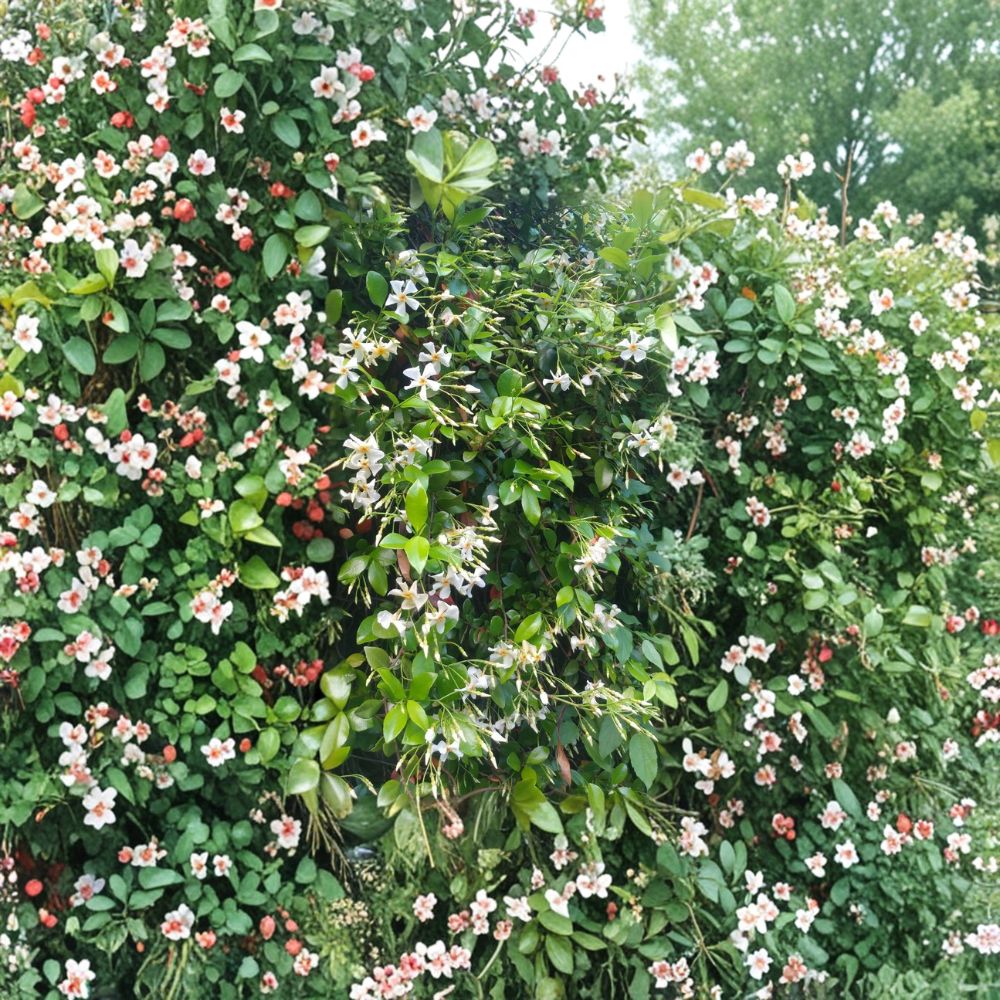 Asian Star Jasmine Live Plants – 5 Vines, Fragrant Evergreen Ground Cover, Climbing or Spreading, Trachelospermum asiaticum