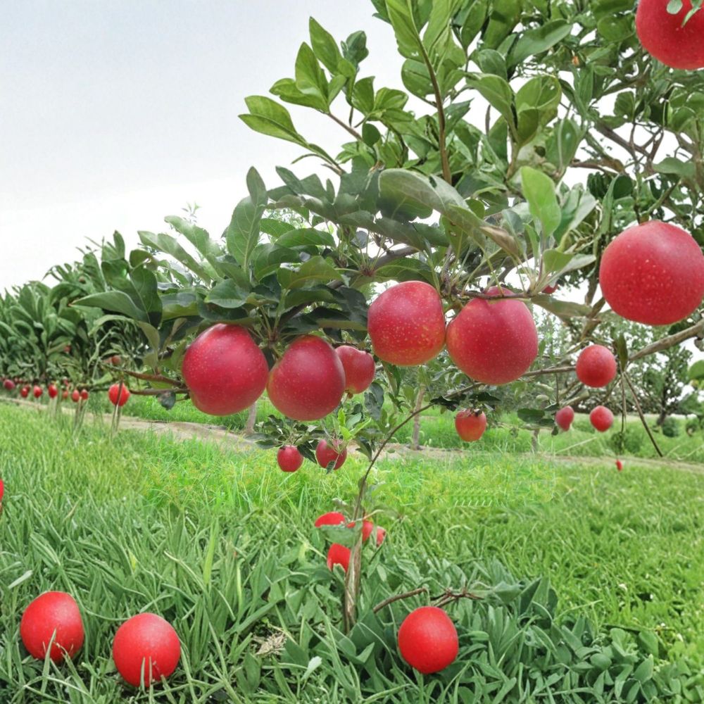 Red Gala Apple Tree Bare Root – Sweet Crisp Fruit, Semi-Dwarf M7 Rootstock, 32 Inches Tall, Edible Backyard Garden Starter