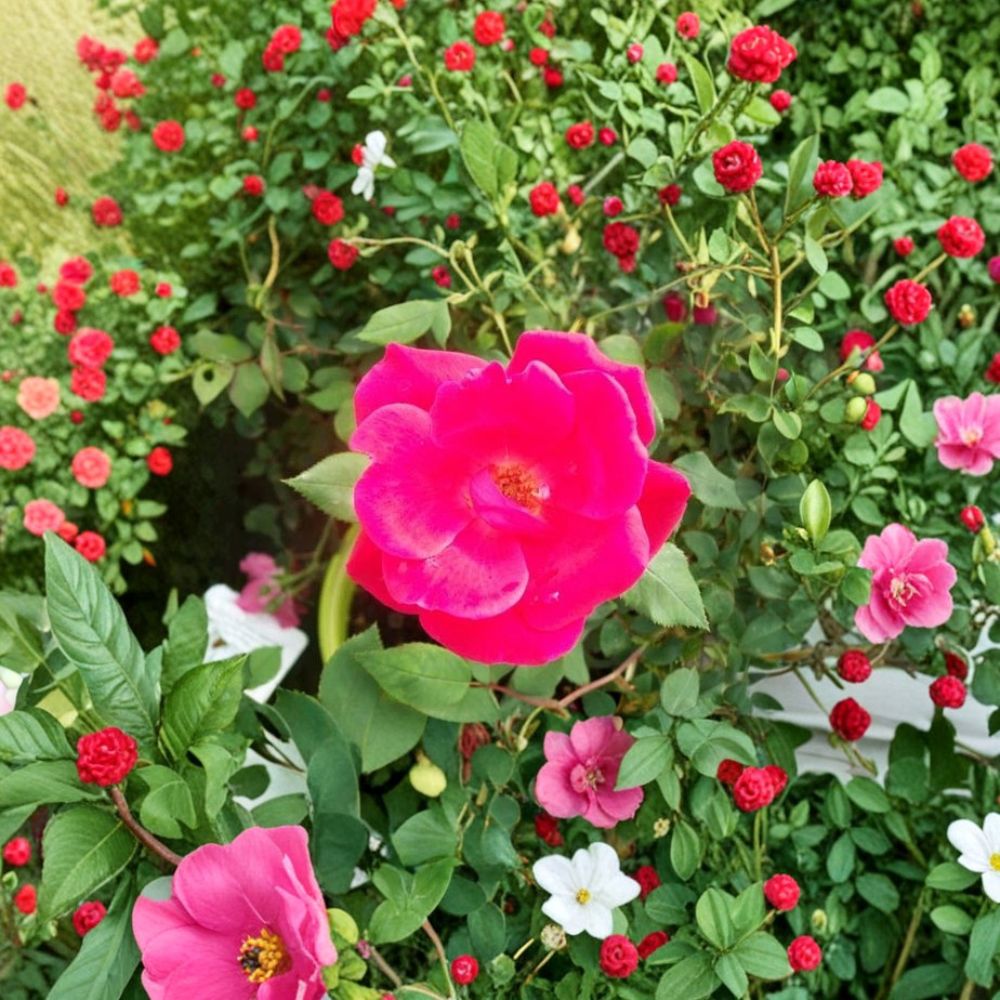 Red Knock Out® Rose Shrub Plant – Cherry Red Blooms, Disease-Resistant, 2-Gallon EarthKind® Rose, Easy to Grow Landscape Favorite