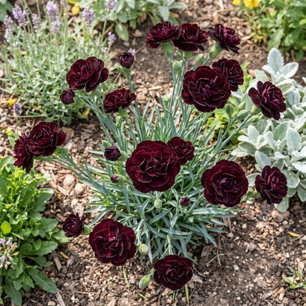 Carnation Seeds - Grenadin King of Blacks - Dianthus caryophyllus Flower Seeds, 1250 Count for Garden, Cutting, Floral Arrangements