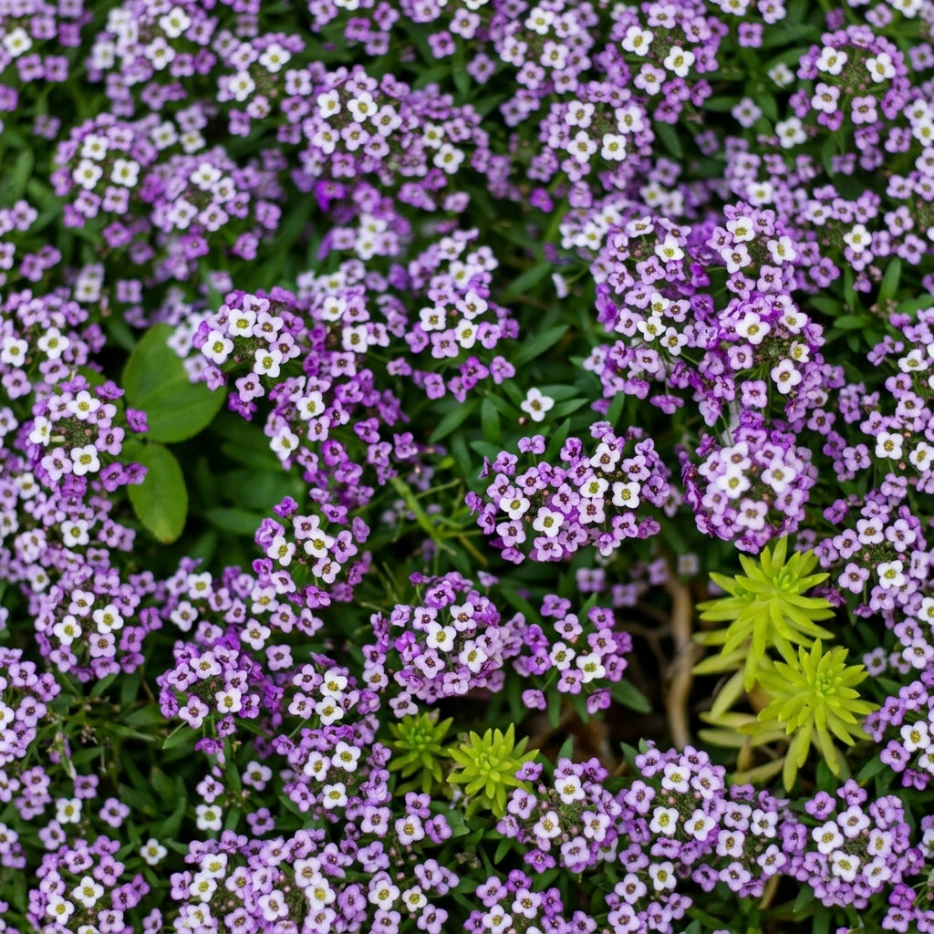 Alyssum Seeds - Violet Queen Purple Flower Seeds - Lobularia maritima - Heirloom, Non-GMO, Full Sun, Easy to Grow, Free Shipping